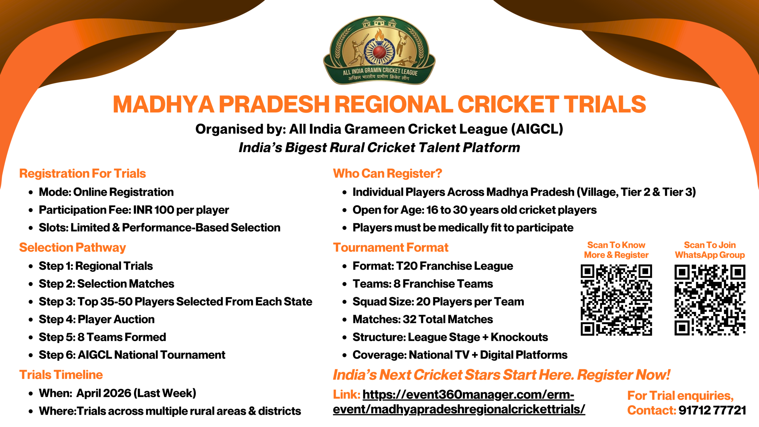 Madhya Pradesh Regional Cricket Trials